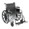 Sentra EC Heavy Duty Wheelchair, Detachable Desk Arms, Swing away Footrests, 20" Seat
