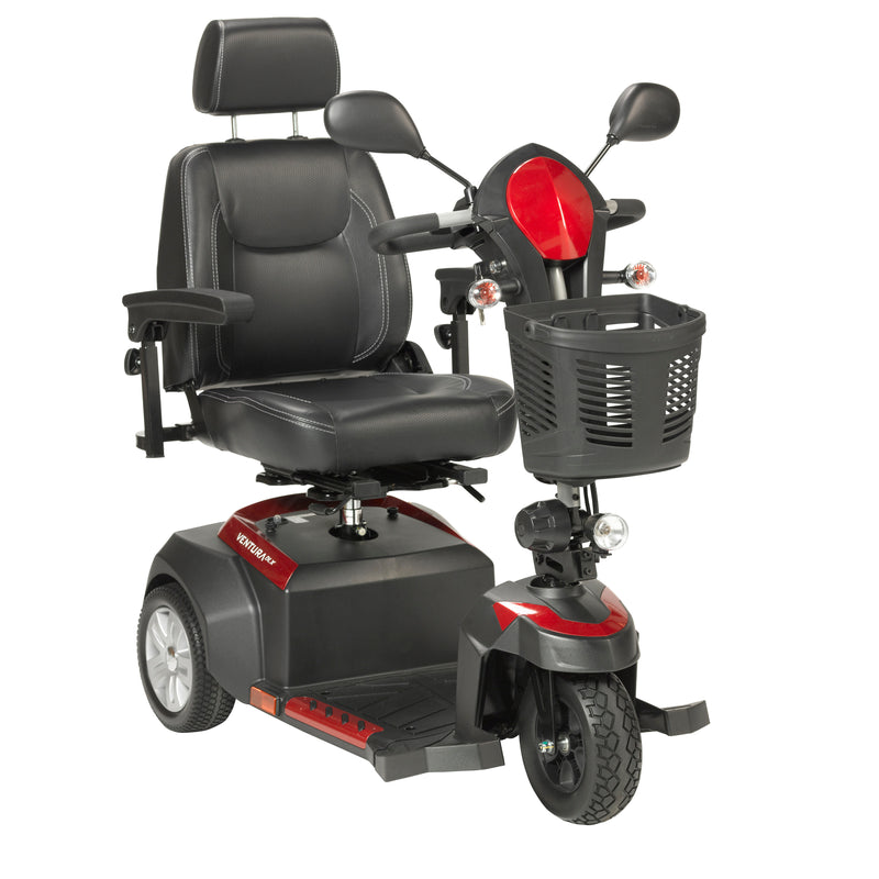 Ventura Power Mobility Scooter, 3 Wheel, 18" Captains Seat